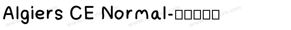 Algiers CE Normal字体转换